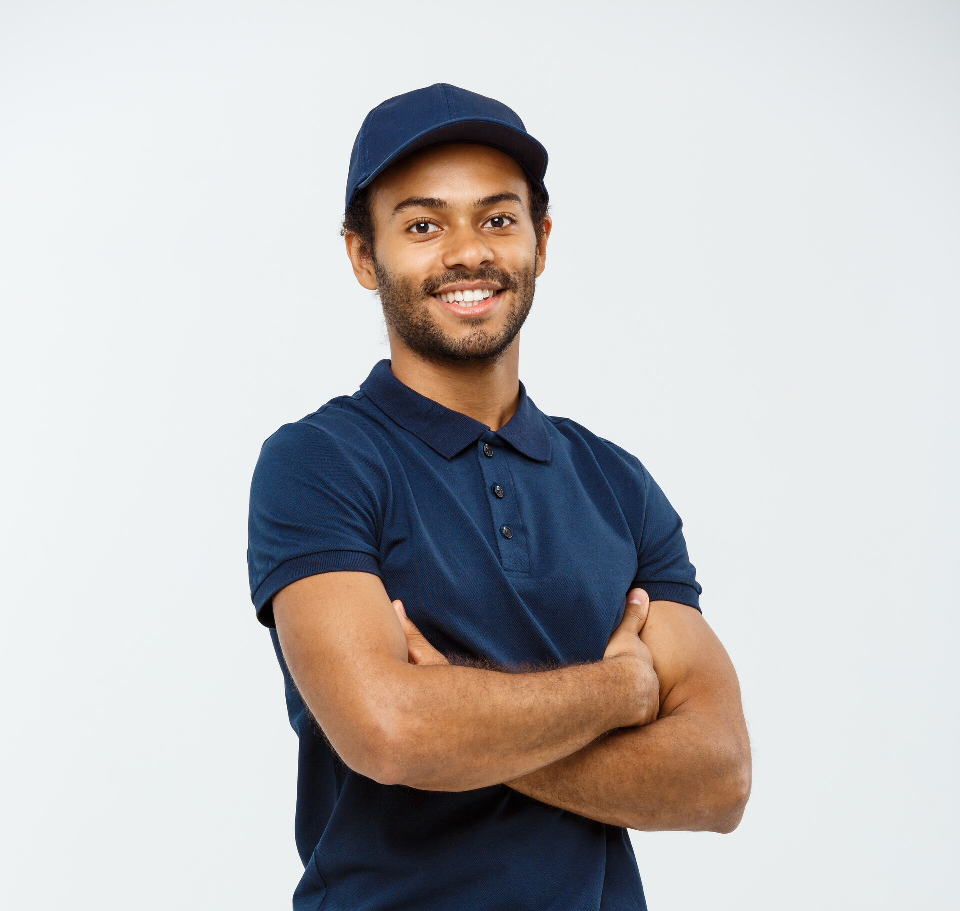 man crossed arms